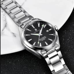 Luxury NH35 Movt Custom Logo 41mm Man Sport Automatic Relogio Masculino Mechanical Wristwatch Sapphire Steel Band Men's Watch