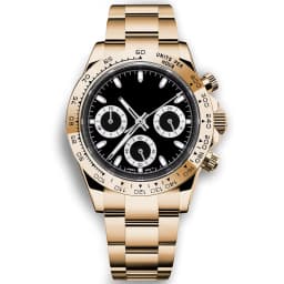 Customized 39mm Men's Luxury Quartz Watch Chronograph Fashion Sapphire Trendy Sports Steel Band Wrist Watches Corgeut
