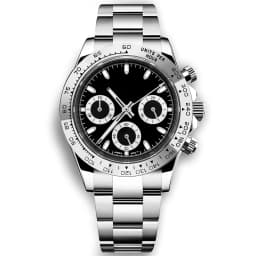 Customized 39mm Men's Luxury Quartz Watch Chronograph Fashion Sapphire Trendy Sports Steel Band Wrist Watches Corgeut