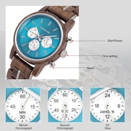 Wooden Watch Men BOBOBIRD Top Brand New Fashion Sport Quartz Wristwatch Chronograph Engraved Watch Anniversary Gift Personalized