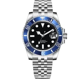 DIY Custom Logo 40MM Sapphire Miyota NH35 Mechanical Mens WristWatch Sterile Dial Ceramic 10Bar Luminous Sport Male Clock