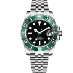DIY Custom Logo 40MM Sapphire Miyota NH35 Mechanical Mens WristWatch Sterile Dial Ceramic 10Bar Luminous Sport Male Clock
