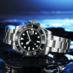 DIY Custom Logo 40MM Sapphire Miyota NH35 Mechanical Mens WristWatch Sterile Dial Ceramic 10Bar Luminous Sport Male Clock