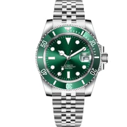 DIY Custom Logo 40MM Sapphire Miyota NH35 Mechanical Mens WristWatch Sterile Dial Ceramic 10Bar Luminous Sport Male Clock