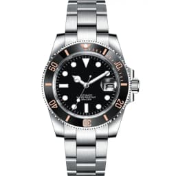 DIY Custom Logo 40MM Sapphire Miyota NH35 Mechanical Mens WristWatch Sterile Dial Ceramic 10Bar Luminous Sport Male Clock