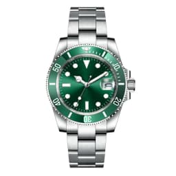 DIY Custom Logo 40MM Sapphire Miyota NH35 Mechanical Mens WristWatch Sterile Dial Ceramic 10Bar Luminous Sport Male Clock