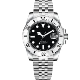 DIY Custom Logo 40MM Sapphire Miyota NH35 Mechanical Mens WristWatch Sterile Dial Ceramic 10Bar Luminous Sport Male Clock