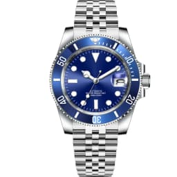 DIY Custom Logo 40MM Sapphire Miyota NH35 Mechanical Mens WristWatch Sterile Dial Ceramic 10Bar Luminous Sport Male Clock