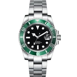 DIY Custom Logo 40MM Sapphire Miyota NH35 Mechanical Mens WristWatch Sterile Dial Ceramic 10Bar Luminous Sport Male Clock
