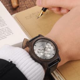 Wooden Men's Watch BOBO BIRD New Design Fashion Quartz Wristwatch Luminous Clock Hand Strap Leather Great Gift Box Мужские часы