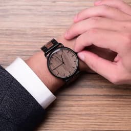 Custom Wood Men Watch Business Wrist Watches Wooden Stainless Steel as Best Gift Erkek Kol Saati Support Dropshipping