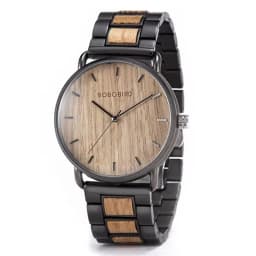Custom Wood Men Watch Business Wrist Watches Wooden Stainless Steel as Best Gift Erkek Kol Saati Support Dropshipping