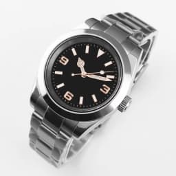 36/39mmcustom New Design pink black dial Mechanical Wristwatches Luxury Corgeut 10BARS Sapphire NH35 Movement Watch for Men
