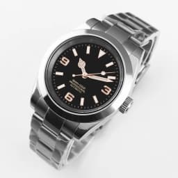36/39mmcustom New Design pink black dial Mechanical Wristwatches Luxury Corgeut 10BARS Sapphire NH35 Movement Watch for Men