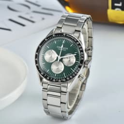 Corgeut 40mm Watch Quartz for Men Luxury Chronograph Fashion Sapphire Trendy Stylish Sports Mens Steel Band Wrist Watches