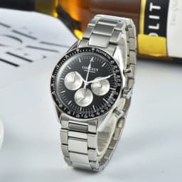 Corgeut 40mm Watch Quartz for Men Luxury Chronograph Fashion Sapphire Trendy Stylish Sports Mens Steel Band Wrist Watches