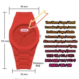 New Personalized and Fashionable Polycarbonate Candy Color DIY Personalized Brand Luminous Quartz Watch for Men and Women