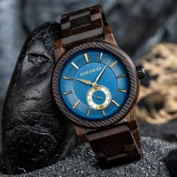 New BOBOBIRD Wood Watch Men's Watches Customized Name Back Case Text Casual Clock Quartz Wristwatch Wedding Watch Wood Box Gift