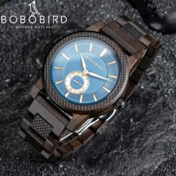 New BOBOBIRD Wood Watch Men's Watches Customized Name Back Case Text Casual Clock Quartz Wristwatch Wedding Watch Wood Box Gift