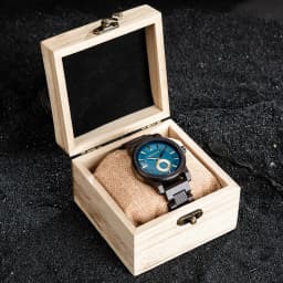 New BOBOBIRD Wood Watch Men's Watches Customized Name Back Case Text Casual Clock Quartz Wristwatch Wedding Watch Wood Box Gift