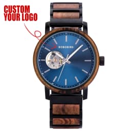 Mechanical Watch BOBO BIRD 2022 Classic Fashion Men's Automatic Wristwatch Tabby Wood Watches Customized Gift Box Reloj Hombre