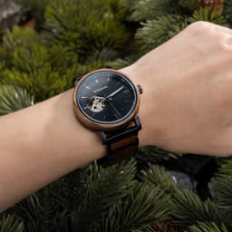 Mechanical Watch BOBO BIRD 2022 Classic Fashion Men's Automatic Wristwatch Tabby Wood Watches Customized Gift Box Reloj Hombre