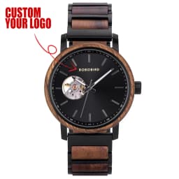 Mechanical Watch BOBO BIRD 2022 Classic Fashion Men's Automatic Wristwatch Tabby Wood Watches Customized Gift Box Reloj Hombre