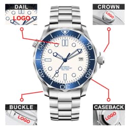 CORGEUT 41MM Men's Watch High-end Business Casual Automatic Mechanical Watch Sapphire Glass Luminous Waterproof Custom Logo
