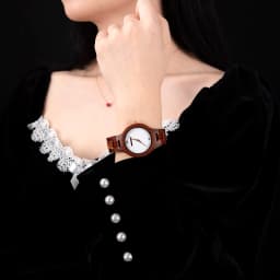 BOBO BIRD Women Watch Fashion Wooden Japanese Quartz Movement Wristwatch Luxury Red Sandalwood Timepiece Gift Box Dropshipping