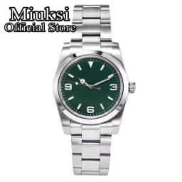 Miuksi NH35 Customized 36mm 39mm Mechanical Watch Fit NH35 Miyota 8215 Movement Automatic Sapphire Waterproof Wristwatch