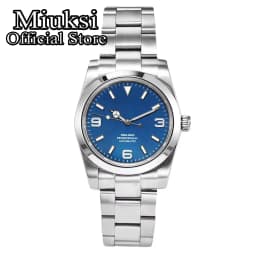 Miuksi NH35 Customized 36mm 39mm Mechanical Watch Fit NH35 Miyota 8215 Movement Automatic Sapphire Waterproof Wristwatch