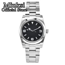 Miuksi NH35 Customized 36mm 39mm Mechanical Watch Fit NH35 Miyota 8215 Movement Automatic Sapphire Waterproof Wristwatch