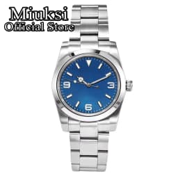 Miuksi NH35 Customized 36mm 39mm Mechanical Watch Fit NH35 Miyota 8215 Movement Automatic Sapphire Waterproof Wristwatch