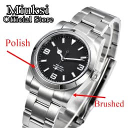 Miuksi NH35 Customized 36mm 39mm Mechanical Watch Fit NH35 Miyota 8215 Movement Automatic Sapphire Waterproof Wristwatch
