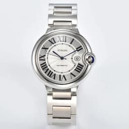 High-end Couple's Watch Strength Mineral Glass Balloon Watch Automatic Mechanical Movement Stainless Steel Waterproof Watch Gift