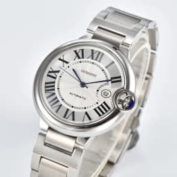 High-end Couple's Watch Strength Mineral Glass Balloon Watch Automatic Mechanical Movement Stainless Steel Waterproof Watch Gift