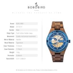 Luxury Fashion Men's Watches with Automatic Movement Mechanical Wrist Watches from BOBO BIRD the Hottest Gifts for Father's Day