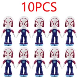 32CM Anime Avengers Spidermanes Plush Toys Into the Spider-Verse Gwen Peter Parker Noir Dolls Soft Stuffed Toy For Kids Gift