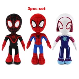 32CM Anime Avengers Spidermanes Plush Toys Into the Spider-Verse Gwen Peter Parker Noir Dolls Soft Stuffed Toy For Kids Gift