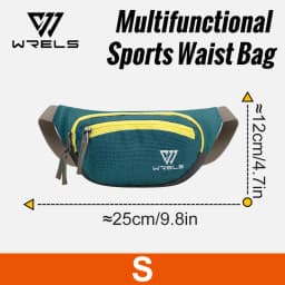 WRELS Running Waist Belt Bag Sport Multifunctional Ultralight Bounce Free Running Waist Pack Waterproof Fitness Mobile Phone Bag