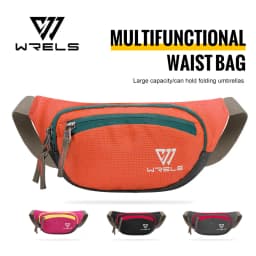 WRELS Running Waist Belt Bag Sport Multifunctional Ultralight Bounce Free Running Waist Pack Waterproof Fitness Mobile Phone Bag
