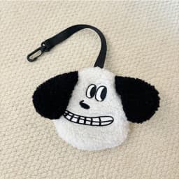 Plush Puppy Waste Bag Dispenser Outdoor Portable Dog Poop Holder Carrier Pet Clean Up Accessories