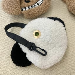Plush Puppy Waste Bag Dispenser Outdoor Portable Dog Poop Holder Carrier Pet Clean Up Accessories