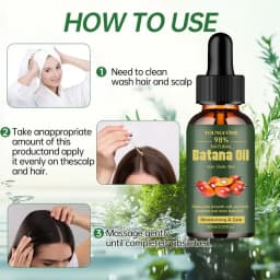 Natural Batana Oil For Hair Growth Pure Batana Oil Hair Shine Strengthen For Women Prevent Hair Loss Eliminate Split Ends 1/3pcs