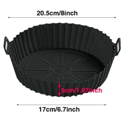Silicone Air Fryer Liners Pot,Airfryer Basket Cooking Gadgets ,Reusable Baking Tray Non-stick Pizza Pan Oven Kitchen Accessories