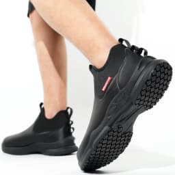 Fashion Men's Shoes Non Slip Waterproof Mens Work Shoes Oil Proof Kitchen Boots Durable Slip on Men Sneakers High Quality Tenis