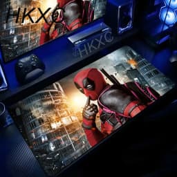 Marvel Deadpool Anime Mouse Pad Office PC Gamer Cabinet Mouse Mat Laptop 900x400 Keyboard Mousepad Extended Desk Mat Cool Carpet
