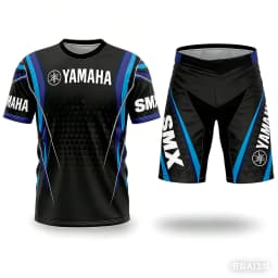 New Summer Yamaha Men's and Women's Motorcycle Riding T-shirt Set Loose Breathable Quick Drying Sports T-shirt Recommended for O