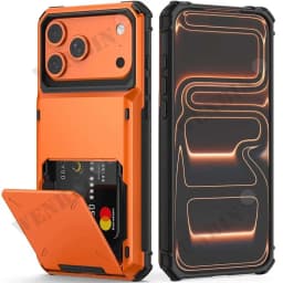 Case For iPhone 18 Pro Max 17 16 Pro Max 15 14 13 12 Heavy Duty Wallet Hidden Flip Slot Protective Hard Back Covers Coque Fundas