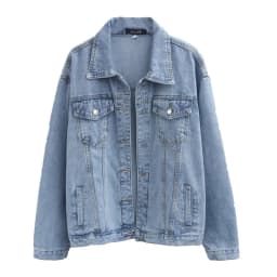 Vintage Women Jacket 2026 Autumn Winter Oversize Denim Jackets Washed Blue Jeans Coat Turn-down Collar Outwear Jacket